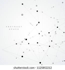 Abstract medicine, science, technology background. Molecule connection structure of neurons chain.