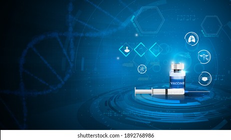 abstract medicine vaccince injection medical innovation concept design background eps 10 vector