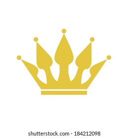 abstract medieval crown on a white background