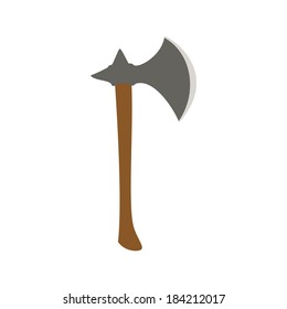 abstract medieval weapon on a white background