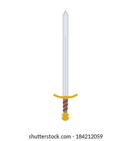 abstract medieval weapon on a white background