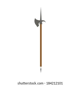 abstract medieval weapon on a white background