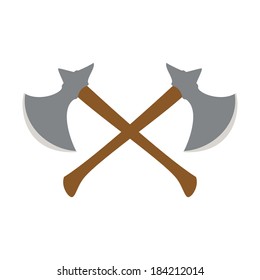 abstract medieval weapons on a white background