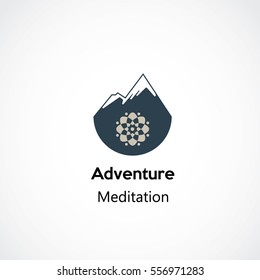 abstract meditation logo symbol