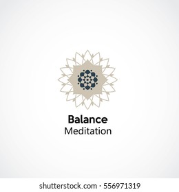 abstract meditation logo symbol