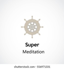 abstract meditation logo symbol