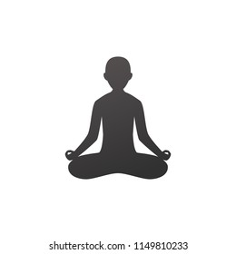 abstract meditation silhouette. Vector Illustration