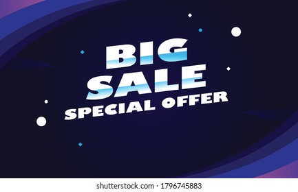 Abstract mega sale promotion banner