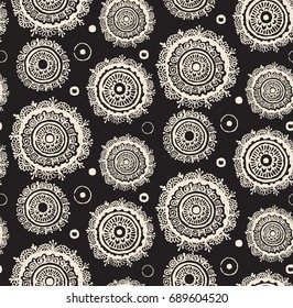 abstract mehendi circle mandala patern design