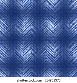Abstract melange dotted zigzag seamless pattern.