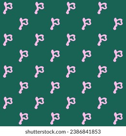 Abstract Melted Letter P Vector Seamless Pattern	