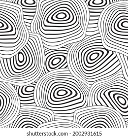 Abstract melting spiral with seamless pattern style, vector illustration
