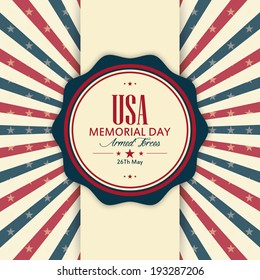 abstract memorial day background with special objects