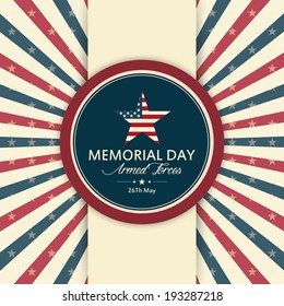 abstract memorial day background with special objects