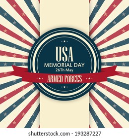 abstract memorial day background with special objects