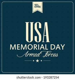 abstract memorial day background with special objects
