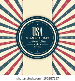 abstract memorial day background with special objects