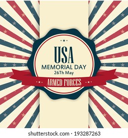 abstract memorial day background with special objects