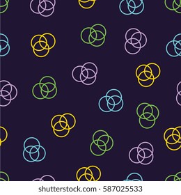 Abstract memphis 80's - 90's style pattern