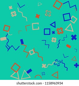 Abstract memphis background.
