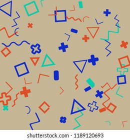 Abstract memphis background.