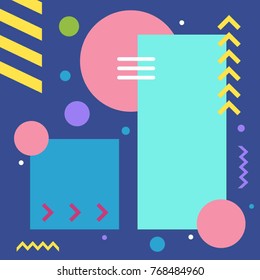 Abstract memphis background