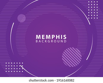 abstract memphis background with circles