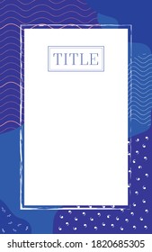 Resumen de Memphis Antecedentes. Fondo del vector de salpicadura colorido para presentación e impresión. Diseño artístico de estilo memphis. Patrón colorido de forma líquida. Resumen de diseño de fondo de banner gráfico.