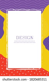Resumen de Memphis Antecedentes. Fondo del vector de salpicadura colorido para presentación e impresión. Diseño artístico de estilo memphis. Patrón colorido de forma líquida. Resumen de diseño de fondo de banner gráfico.