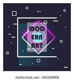 Abstract Memphis Background Design Arts. Cool background. Background image