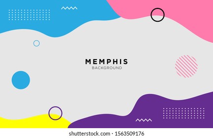 abstract memphis background design, minimal classic memphis style sale banner, geometric vintage background.