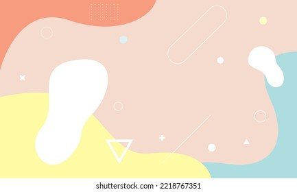 Resumen que enfatiza sus antecedentes. Composición dinámica de formas. Vector Eps10