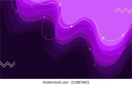 Abstract memphis background with flat design style