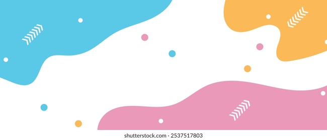 Abstract memphis background. Fluid shapes composition. Eps10