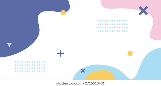 Abstractas fondo de memphis. Composición de Formas fluidas. Vector Eps10