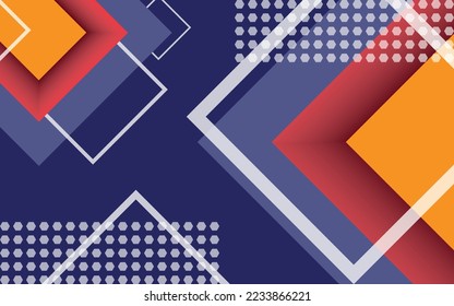 Abstract memphis background geometric elements Pro Vector