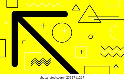 abstrakte Memphis-Hintergrundvorlage, Titelblatt-Magazin, Posterdesign
