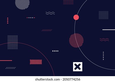 abstract memphis background vector illustration eps 10