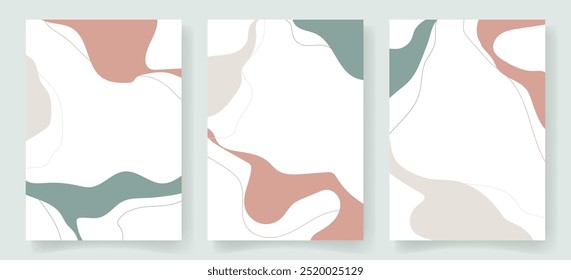 Abstract memphis backgrounds with wave accents