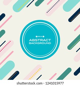 Abstract of memphis colorful geometric pattern background, vector eps10