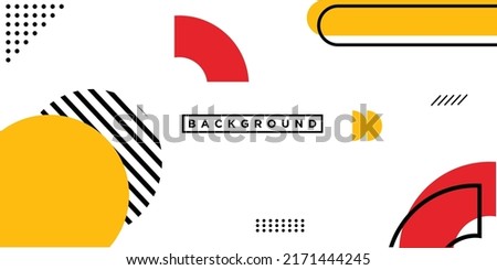 Abstract memphis cover layout background