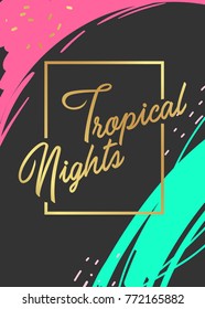 Abstract memphis cover vector background. Colorful, fresh, summer, tropical covers.