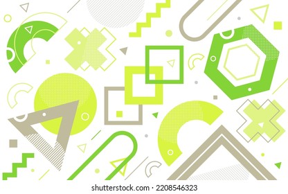 Abstrakter und gemütlicher flacher Hintergrund. abstraktes und geometrisches bunter Stildesign