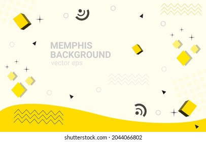 abstract memphis geometric background Cool background design for posters or banners. vector illustration