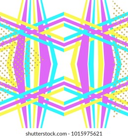 Abstract memphis geometric. Future background trendy 90s style.