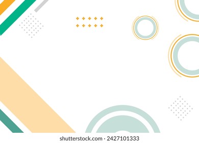 Abstract memphis geometric shape background
