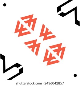 Abstract memphis geometric shape background
