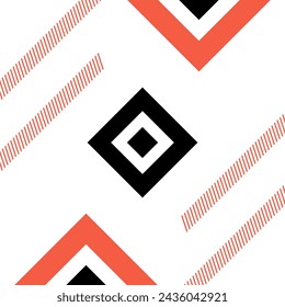 Abstract memphis geometric shape background