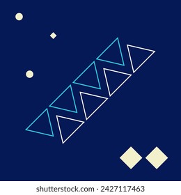 Fondo de medios sociales de forma geométrica de memphis abstracto