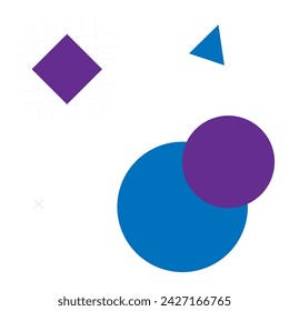 Abstract memphis geometric shape social media background